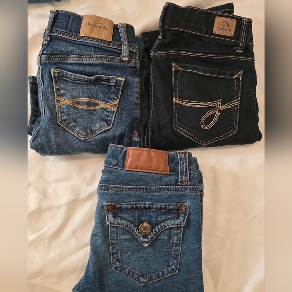 Vigoss Other - 🧡 Girl's Lot Of Skinny Jeans 3 Pairs Abercrombie, Vigooss 10